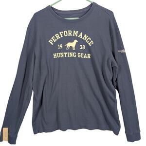 Columbia PHG Performance Hunting Gear Shirt Mens XL Blue Long Sleeve Crewneck